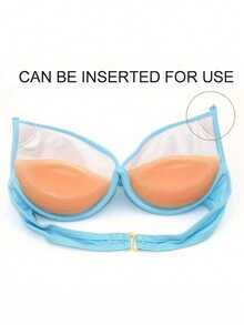 2pcs Of Ultra-Soft Silicone Breast Pads, Gel-Enhancing Inserts For Bras That Lift The Bust, Non-Slip Sticky Breast Uplift Pads. Bikini Halter, Seamless Underwear Enhancement, Soft And Comfortable Lingerie Accessories For Women - Multicolor - View 2