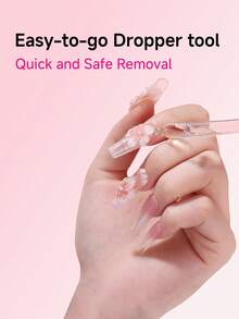 40ml Nail Glue Remover Nail Glue Remover For Press On Nails Easy Remove Solid Nail Glue Gel On Fake Nail Tips Not For Gel-Base Glue Or Gel Nail Polish - 無色 - 查看 2