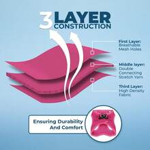 Best Pet Supplies Voyager Step-In Air Harness - All Weather Mesh, Reflective, No Pull Harness For Dogs, Cats - Secure With Hook & Loop Fastener, Buckle, Double D-Rings - Fuchsia, S - 胸背帶(淺藍/黑飾邊) - 查看 5