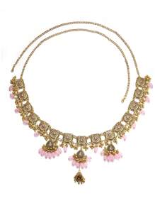 1 pezzo Catena per il corpo/vita con ciondolo a goccia d'acqua e fiore cavo, accessorio di moda di stile mediorientale, per le donne