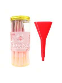BROWN Canned Pre-Rolled Cone + Funnel Ultra-Thin Slow-Burning Pointed Tip Rolling Paper Portable Cone-Shaped Rolling Paper Valentine's Day Gift Party Gift Gift For Friends Outdoor Supplies, Pre-Rolled Filter Tip Paper Accessories Easy To Carry