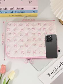 1 件粉色花卉图案平板电脑包 11 英寸电脑包，彩色可爱保护套小包文件袋笔记本电脑内胆包电脑手提包 11 英寸便携式桌包适用于 Mac Book ASUS 平板电脑手提包保护套 9-11 英寸兼容 iPad Air 4 Pro 11 Mini 5 iPad 保护套兼容三星防震袋包返校学校用品包适用于学校工作笔记本电脑包女士 Mac Book 保护套