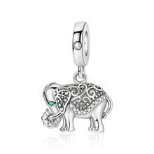 tiantianxue 1pc Set Silver-Plated Tiger, Vintage Elephant, Robot Dog Charm Pendants, Suitable For Women Bracelet/Anklet/Necklace DIY Jewelry Making, Valentine's Day Gift, Daily Fashion Accessories