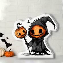 1 Pc Acrylic Halloween Home Decoration Ornaments Desktop Pumpkin Decoration Ornaments Celebrating Halloween Gifts Happy Halloween