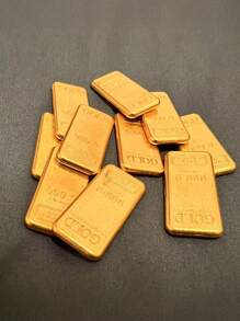 1/2/5/10/50pcs Creative Decorations Made Of Solid Metal Materials, Suitable For Indoor Decoration And Photo Props