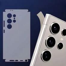 Folie de protecție pentru ecran spate compatibilă cu Samsung Galaxy S25 Ultra S24 Ultra S23 Ultra, folie de hidrogel de apă mată de înaltă definiție, cu margine completă, protecție auto-reparatoare împotriva zgârieturilor și bule în 48 de ore, impermeabilă, rezistentă la șocuri, anti-cădere, rezistentă la zgârieturi, anti-amprentă, acoperire completă