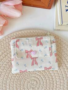 1 Buah Tas Kartu Motif Bunga Dua Lapis Serbaguna dengan Dompet Koin Kapasitas Besar, Tas Barang Serbaguna, Tas Penyimpanan Kartu Identitas, Kartu Bank, Tas Penyimpanan Headphone, Penting untuk Belanja dan Bepergian, Lucu, Ringkas dan Portabel, Hadiah Ulang Tahun - MultiWarna - View 15