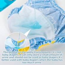 5pcs Children's Training Pants, Breathable Leak-Proof Baby Learning Pants, Washable Diapers, Infant Potty Training Pants, Newborn Training Pants, Reusable Baby Cloth Diapers, Suitable For Boys And Girls - Multicolor - View 4