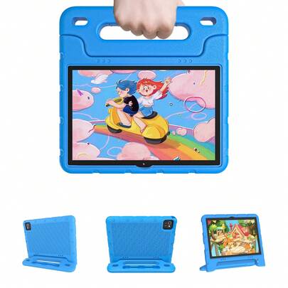 TUOHAITIME 10.1-Inch Kids Tablet, Android 13, 64GB ROM, 6 (2GB+4GB Expansion) GB RAM, IPS Screen, Eye Protection, WiFi, Camera, Parental Control, Pre Installed Applications, Educational Games, Rechargeable Lithium Batteries, Children's Tablets | Fun Design | Durable Plastic Casing