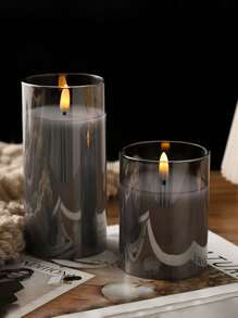Candele LED tremolanti per decorazione della casa, luci senza fiamma a batteria per feste, cene ed eventi, illuminazione d'ambiente (batterie non incluse)