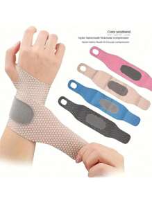 1pc Unisex Slim & Adjustable Wrist Brace: Carpal Tunnel Support, Breathable And Lightweight For Sports And Daily Wear