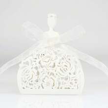 每包25件/50件可爱女孩玫瑰花包装盒配丝带、珠光/闪光纸、派对、婚礼、生日、圣诞节礼品包装盒，批发用于家居装饰 - 彩色 - 查看 27