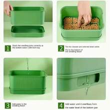 【水培套件】水培育苗套件 | 无土栽培，包含一套育苗盆和量杯，适用于家庭蔬菜豆芽孵化和繁殖