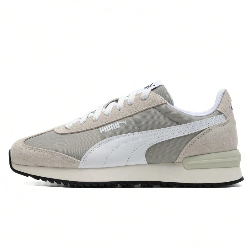 男鞋女鞋休閒鞋Puma R78 Nylon Retro 輕便舒適運動鞋低筒繫帶休閒鞋 399250 - 煙灰色-彪馬白-沉灰色 - 查看 1