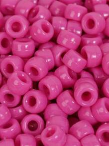 100pcs/Pack Cute Multicolor Messy Braid Beads For Girls, Hip-Hop Streetwear Style, Suitable For Graduation Ceremony
