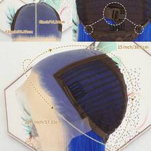 13X6 Free Part Platinum Blonde Lace Front Wigs 28 Inch Pre Plucked Long Straight Hair Wigs Glueless Soft Ash Blonde Colored Wigs Heat Resistant Fiber Hair Synthetic Lace Front Wigs For Women For Daily Christmas Party Cosplay Use - 寶藍色 - 查看 10