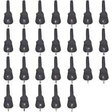 1 pieza Bolsa de guitarra acústica personalizada de 31 a 41 pulgadas, funda de guitarra con patrón de letra inicial personalizado de la A a la Z, bolsa de transporte de guitarra con ajuste personalizado, mochila de guitarra con correa de hombro ajustable, funda de guitarra acústica con doble correa - Negro - Ver 4