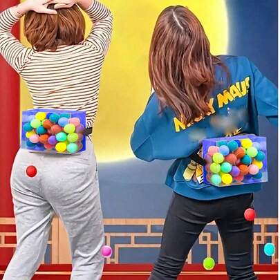 Caja de 32 piezas/set con bolas para agitar huevos, un divertido accesorio para juegos de trabajo en equipo en fiestas corporativas, reuniones anuales, actividades grupales y juegos de castigo