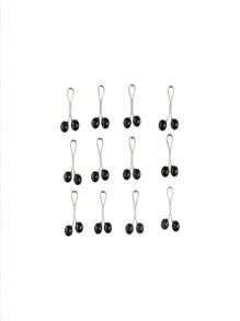 12 pièces Ensemble de broches pour femmes, broches de perle pour foulard, châle, serre-tête, pull, y compris épingles de sûreté, pinces à foulard
