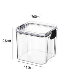 Słoik kuchenny z zamknięciem, pojemnik do przechowywania żywności, przezroczysty, materiał medyczny, plastikowe, zamknięte pudełko, pudełko do przechowywania ziarna