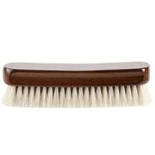 1 pieza de cepillo de zapatos de lana de madera maciza, pulido, limpieza, cepillo de cuidado, adecuado para zapatos de cuero o tela, cepillo de limpieza - Marrón - Ver 9