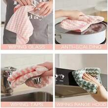 9pc Microfiber Cleaning Cloth, Kitchen Towels For Dish Drying Washing, Absorbent Streak Free Lint Free Rags For Cleaning, Reusable And Washable Towels, Cleaning Rags No Odor, Car Wipe - Mixed Color 9 Pack - View 5