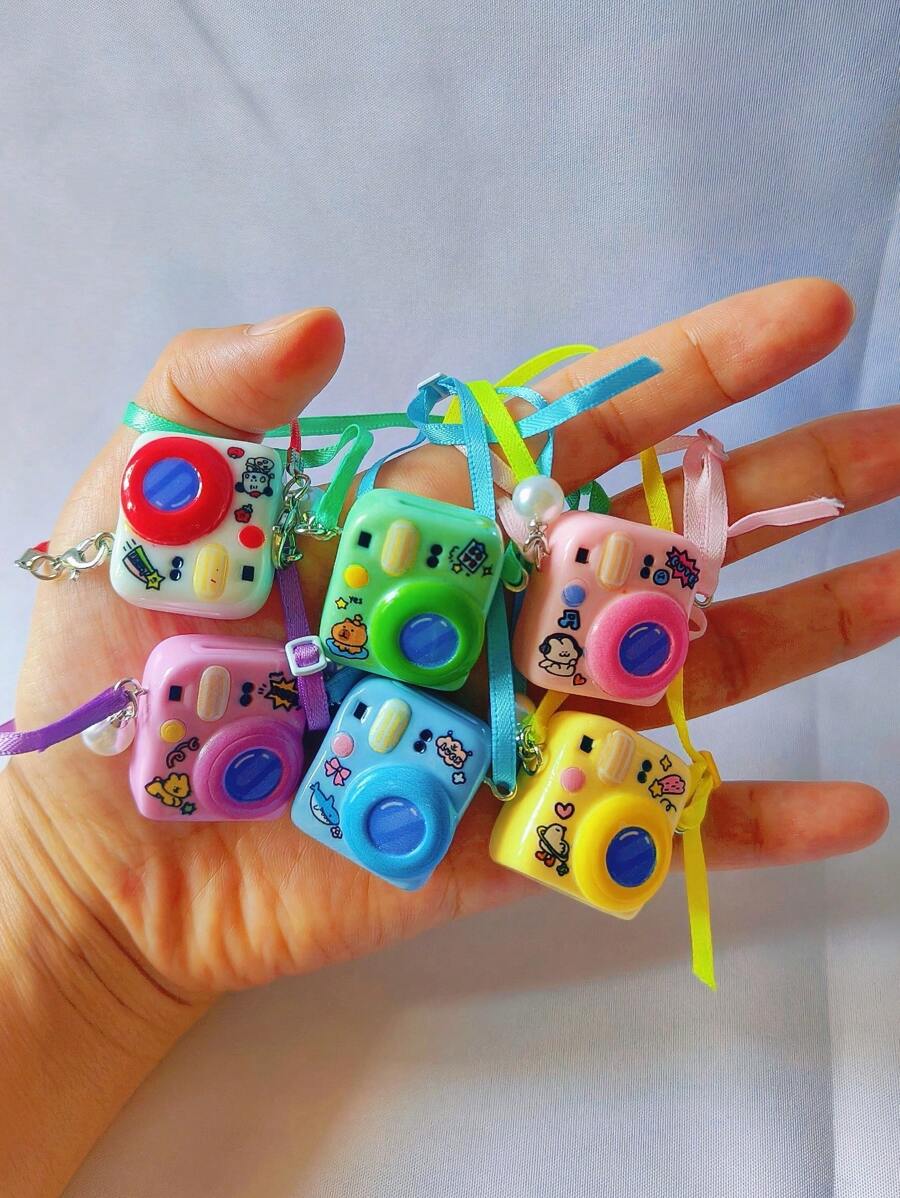 1pc (Excluding Dolls) Of Simulated Mini Macaron Camera Pendant Models, Creative And Fun Dolls, Clothing Accessories, OB11 Accessories, Creative Pendants, Keychains, Pendants, Bags, Accessories, Christmas Gifts, Halloween Gifts, Various Party Gifts