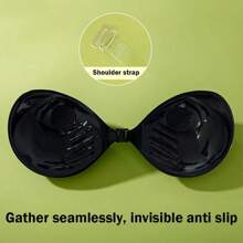 2 paia di reggiseni adesivi invisibili, reggiseni in silicone push-up senza cuciture e senza spalline, reggiseni schiena scoperta, reggiseni invisibili, reggiseni in silicone riutilizzabili e invisibili sulla schiena, reggiseni autoadesivi e anallergici per abiti da sera, abiti da sposa, costumi da bagno e abiti con schiena scoperta