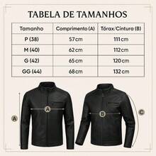 Men's Thick Leather Motorcycle Jacket Resists Strong Cold - màu đen - Xem 5