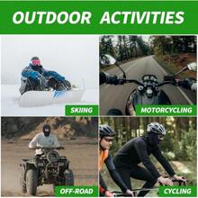 LONGKING Storm Hats, Ski Mask, Balaclava For Women And Men – UV Protection, Windproof And Warm, Motorcycle Riding, Snowboarding For Cycling Outdoor Sports - 軍綠色 - 查看 6