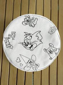 Warner Bros New High-Quality Reversible Tom & Jerry Print Bucket Hat, Versatile Unisex Summer Sun Protection Hat, Cartoon Double-Sided Sunhat