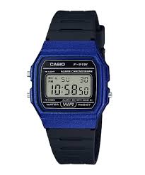 Casio Reloj electrónico CASIO para hombre/mujer - Correa impermeable, calendario, alarma y cronómetro, reloj electrónico cuadrado pequeño retro para estudiantes, material de goma, deportivo y de moda, adecuado para uso diario, F-91WM-2A