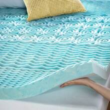 ZINUS Sobrecolchón Individual de Memory Foam Firme y Refrescante Que Ayuda a Conciliar el Sueño Garantía de 5 años - Azul - Ver 7