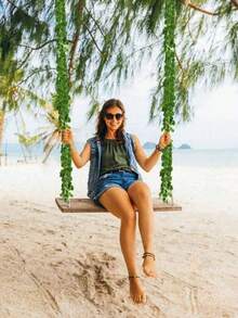 1/2/3片人造龟背竹叶，仿真绿萝常春藤，仿热带棕榈叶花环，逼真仿真龟背竹叶，丛林叶植物，热带叶藤，无需浇水即可将自然带入室内，是家居、办公室、活动的理想装饰，不会枯萎或褪色，适用于卧室、房间、婚礼、室内/室外墙面装饰 - 多色-海棠葉 - 查看 6