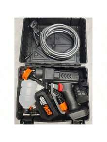 无线电动洗车水枪，可充电锂电池供电，无线高压洗车机，清洁枪，家用洗车水枪，高压水枪，用于洗车、地板清洁、浇灌植物 - 彩色 - 查看 14