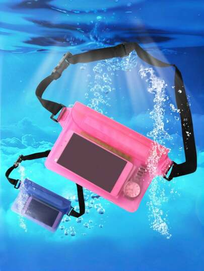 Waterproof Pouch Bag - Adjustable Waist Strap - For Swimming, Diving, Boating, Fishing & Beach - For Men & Women - Stay Dry & Comfortable - Perfect Gift For Water Sports Enthusiastsbeach Bag Waterproof Phone Case Waterproof Bag