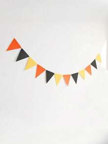 1set Bright Rainbow Flag Banner Garland, Playful Design Multi-Color Felt Flag, Perfect For Birthday Parties, Weddings, Graduations, Homecoming, Celebrations, Rainbow Party Decorations, Room Decor, Home Decor - Multicolor - View 10