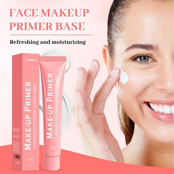 YURHERSU Imprimación reguladora del aceite para maquillaje de larga duración, sin efecto pastel, natural y acabado de complexión suave para un efecto "piel desnuda" perfecto