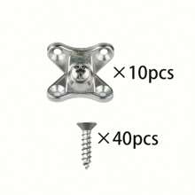 50pcs Zinc Alloy L-Shaped Bracket With Screws - Smooth Metal Furniture Connectors For Cabinets, Drawers, And Wardrobes | Durable And Corrosion-Resistant Hardware Solution