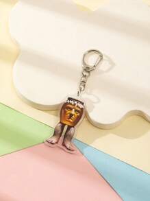 1 Pc Acrylic Strange Italian Silly Animal Shan Hai Jing TungTungTungTung Sahur/Tralalero Tralala/Lirili Larlla/Bombardiro Ctocodilo/Boneca Ambalam//Brr Brr Patapim Character Style Theme Keychain Pendant Backpack Ornament/Bag Accessories/School Bag Accessories/Purse Pendant/Friend's Gifts