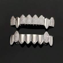 Popular European & American Style Fang Tooth Caps, Fashion Grillz, Unisex Hip Hop Performance Decorative Teeth Accessories