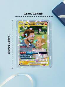 1张定制动漫风格照片卡，个性化PVC纪念卡。上传您的照片，即可将其转换成卡通插画。您可以添加姓名、留言和特殊信息。一份独特的纪念礼物，适合情侣、家人和宠物爱好者。