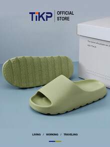 TIKP Herren leichte Slip-On EVA Pantoffeln, lässige rutschfeste Slides, offene Zehenpartie für Innen/Außen Strand Dusche, geeignet für alle Jahreszeiten - Verschiedenfarbig - Übersicht 5