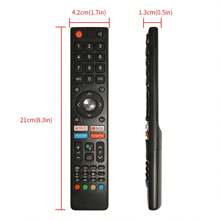 Télécommande infrarouge de remplacement compatible avec les télévisions CHiQ, AIWA, KOGAN, ALBADEEL, Changhong sans fonction VOCAL