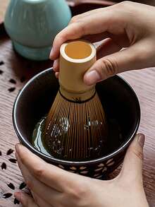 1pc Authentic Bamboo Matcha Whisk, Easily Produces Perfect Froth - Easy To Use And Clean - Handcrafted Traditional Japanese Matcha Whisk, Perfect For Green Tea Lovers