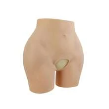 European And American Fashion New Silicone High Waisted, Full Buttocks, And Full Crotch Underwear, Imitating Real And Fake Buttocks And Lifting Buttocks For Women, Open As High Buttocks Pants, Sexy Lingerie Accessories