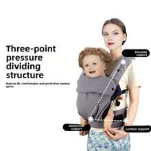 1 个可调节多功能婴儿肩带，舒适轻便的婴儿背带，适合 7-44 磅（3.2-20.0 千克）的婴儿，可用于前后携带，方便旅行