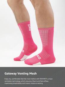 1/4 pary skarpet kolarskich z nadrukiem alfabetycznym i geometrycznym dla mężczyzn i kobiet, odpowiednie do jazdy na rowerze, biegania, pieszych wędrówek, uprawiania sportu, na siłownię, do tenisa, golfa, do pracy, jako prezent na Święto Dziękczynienia, Boże Narodzenie, powrót do szkoły, Wielkanoc, karnawał i jesień