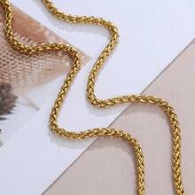 2m roestvrijstalen ronde gevlochten ketting in drakenbotstijl, geschikt voor het maken van zelfgemaakte sieraden, kettingen en armbanden