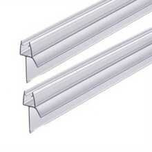 2 Packs (70/90cm) Shower Door Seals , Extra Long Universal Fit For 4-6mm Glass, 17-23mm Gap Coverage, Case Delivered, Leak-Proof Splash Guard With Easy Installation